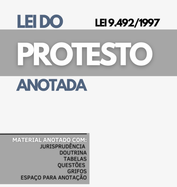 Lei do Protesto (L. 9492/97) - ANOTADA