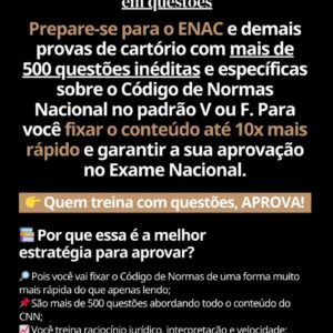 Quer dominar o Código de Normas para provas de cartório?